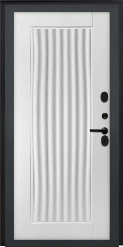 Входная дверь ДвериПРО Л-43 ПВХ 10мм Астрод веллуто бьянко DPRO228222 внутренняя сторона